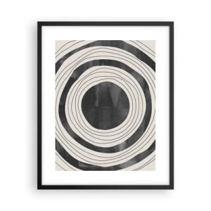 Affiche dans un cadre noir - Poster - Droit au but - 40x50 cm