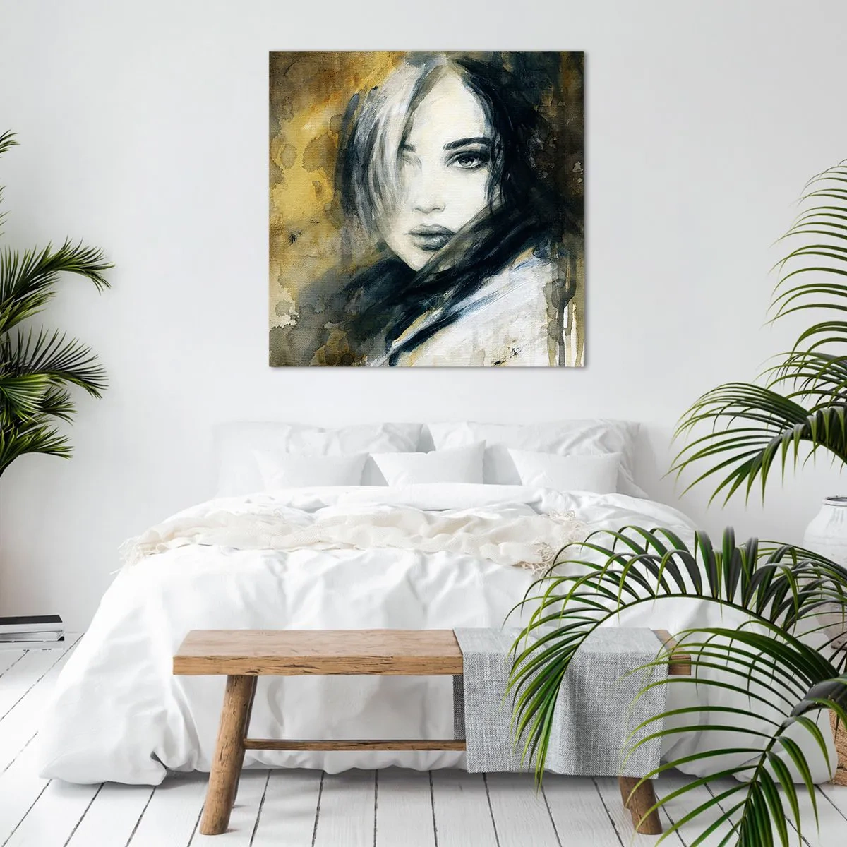 Impression sur toile - Image sur toile - plutôt innocente ou sensuelle ? - 70x70 cm