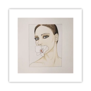 Affiche - Poster - Symbole de l'élégance et de la beauté - 30x30 cm