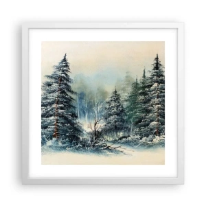 Affiche dans un cadre blanc - Poster - Prêt pour les fêtes - 40x40 cm