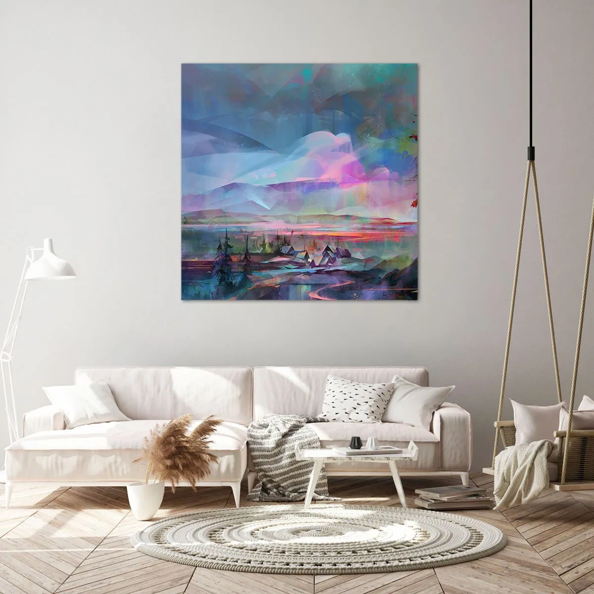 Impression sur toile - Image sur toile - Sous un ciel bienveillant - 70x70 cm