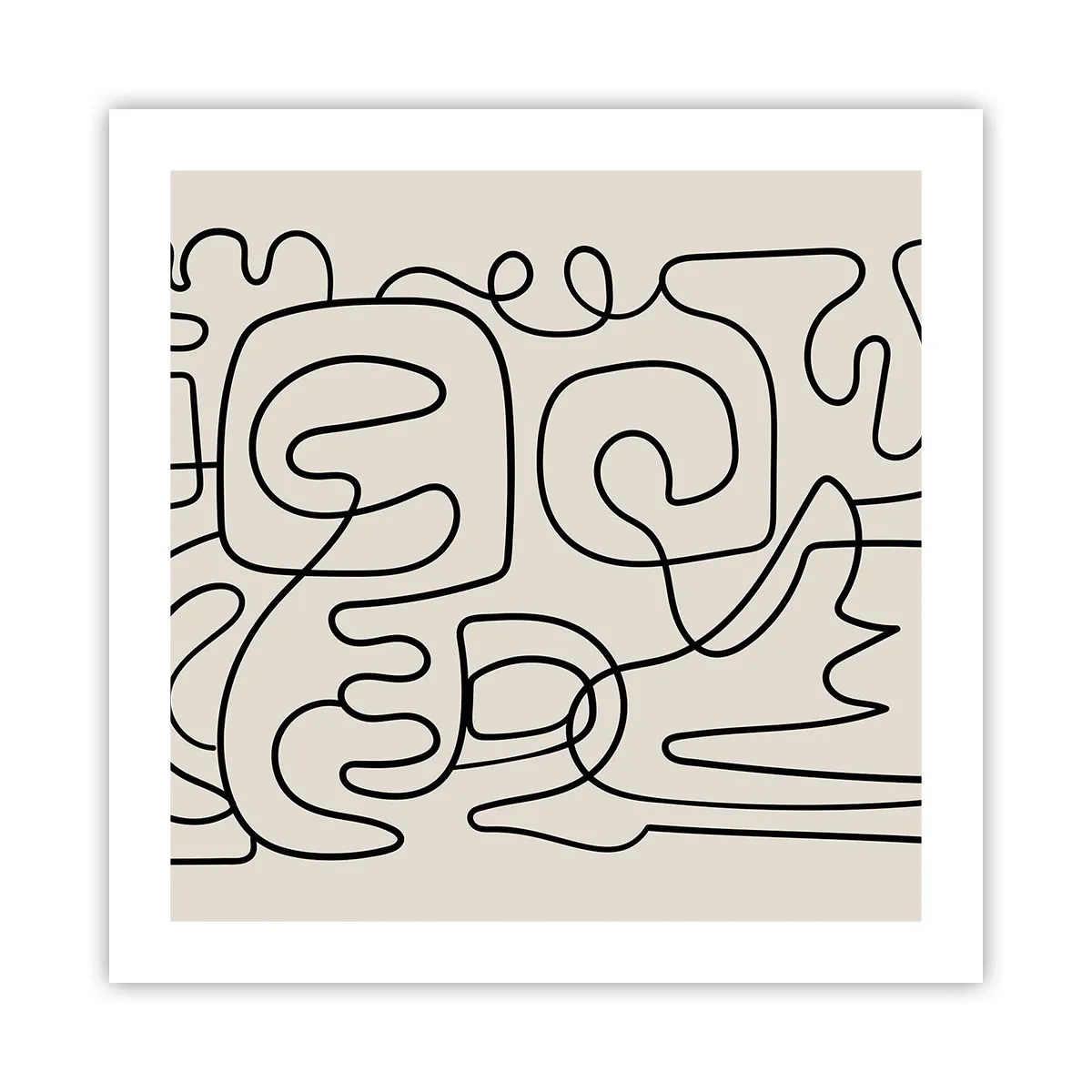 Affiche - Poster - Suivez les indices - 50x50 cm