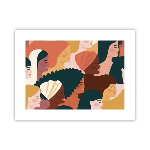 Affiche - Poster - Uniquement la féminité - 40x30 cm