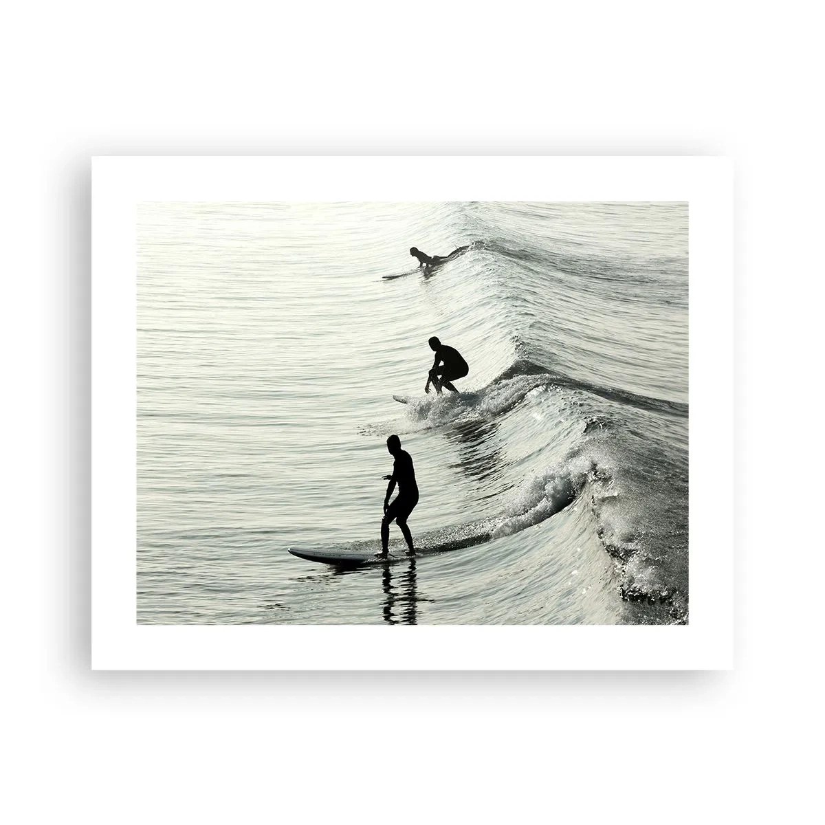 Affiche - Poster - A la rencontre de la vague - 50x40 cm