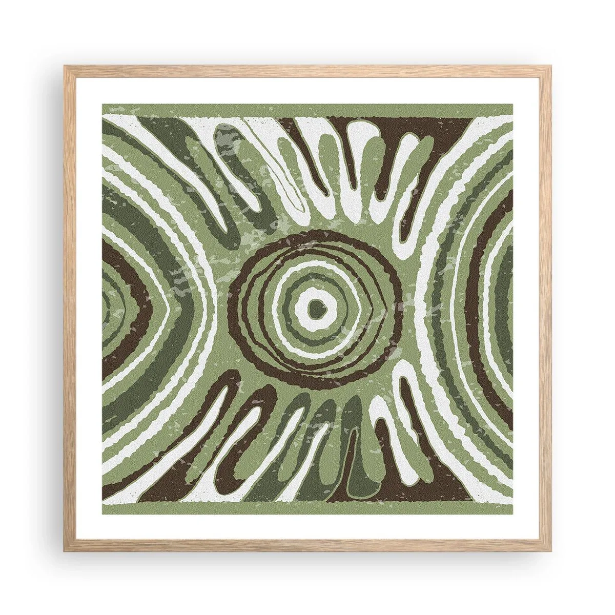 Affiche dans un chêne clair - Poster - Une explosion d'émotions - 60x60 cm