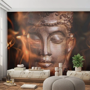 Papier Peint Autocollant Deluxe Sticker - Il n'existe qu'ici et maintenant - Bouddha, Religion, Asie - 350x256 cm