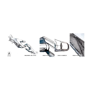 Échantillon de Papier Peint Autocollant Deluxe Sticker - Un bon geste - Abstraction, Mains, Graphique - 100x30 cm