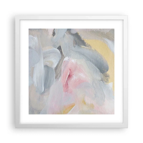 Affiche dans un cadre blanc - Poster - Dans un monde pastel - 40x40 cm