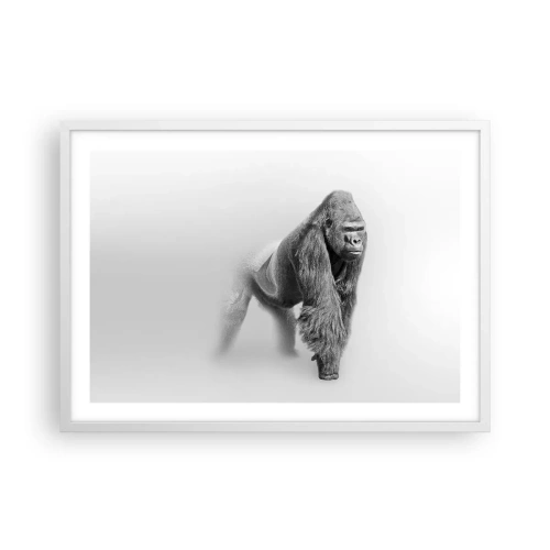 Affiche dans un cadre blanc - Poster - Confiant en sa force - 70x50 cm
