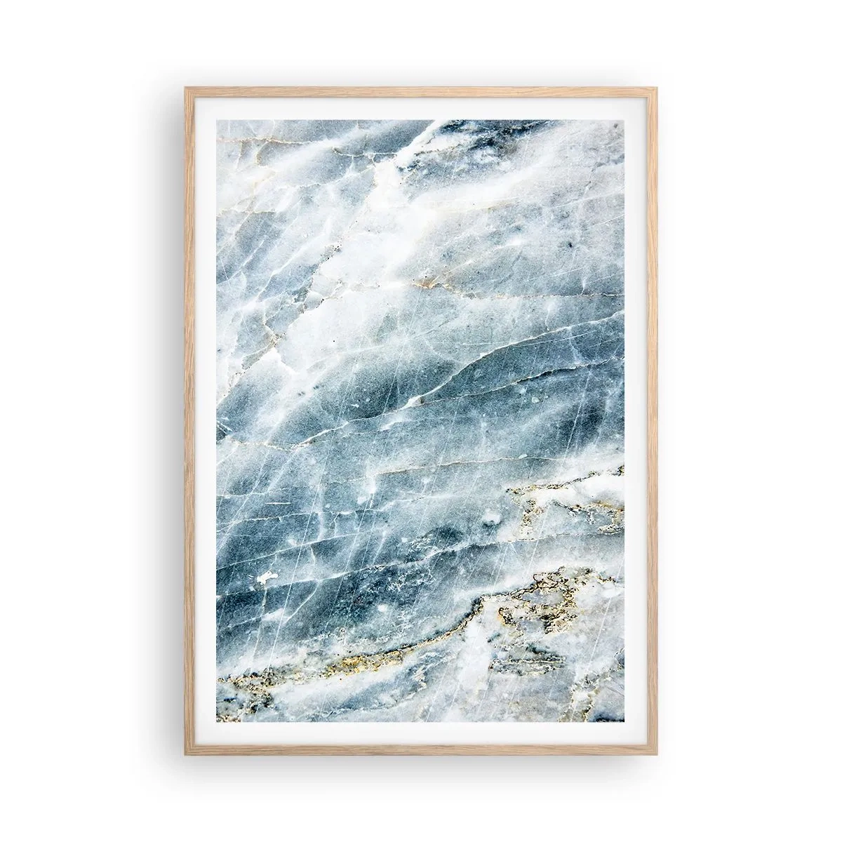 Affiche dans un chêne clair - Poster - Monde de glace - 70x100 cm