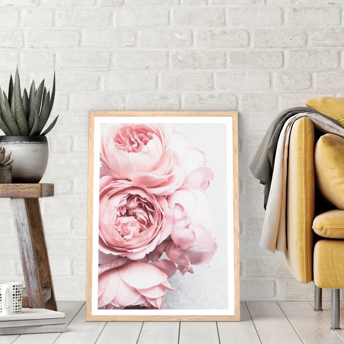 Affiche dans un chêne clair - Poster - Pour les romantiques - 50x70 cm