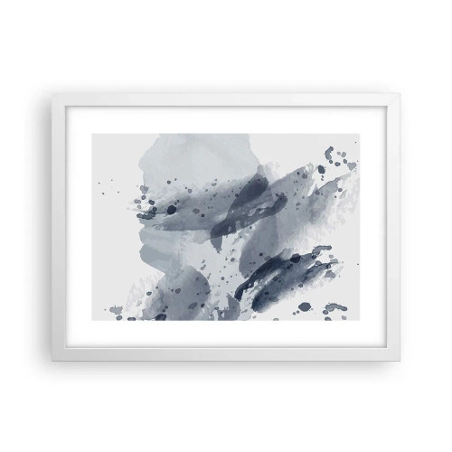 Affiche dans un cadre blanc - Poster - Étude de la nature de l'eau - 40x30 cm