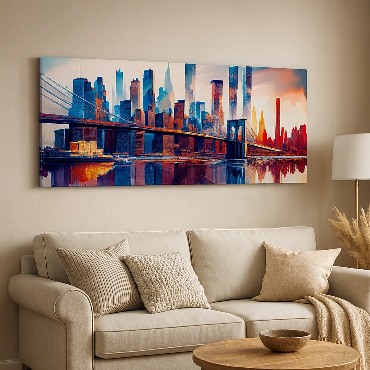 Impression sur toile - Image sur toile - New York onirique - 30x30 cm
