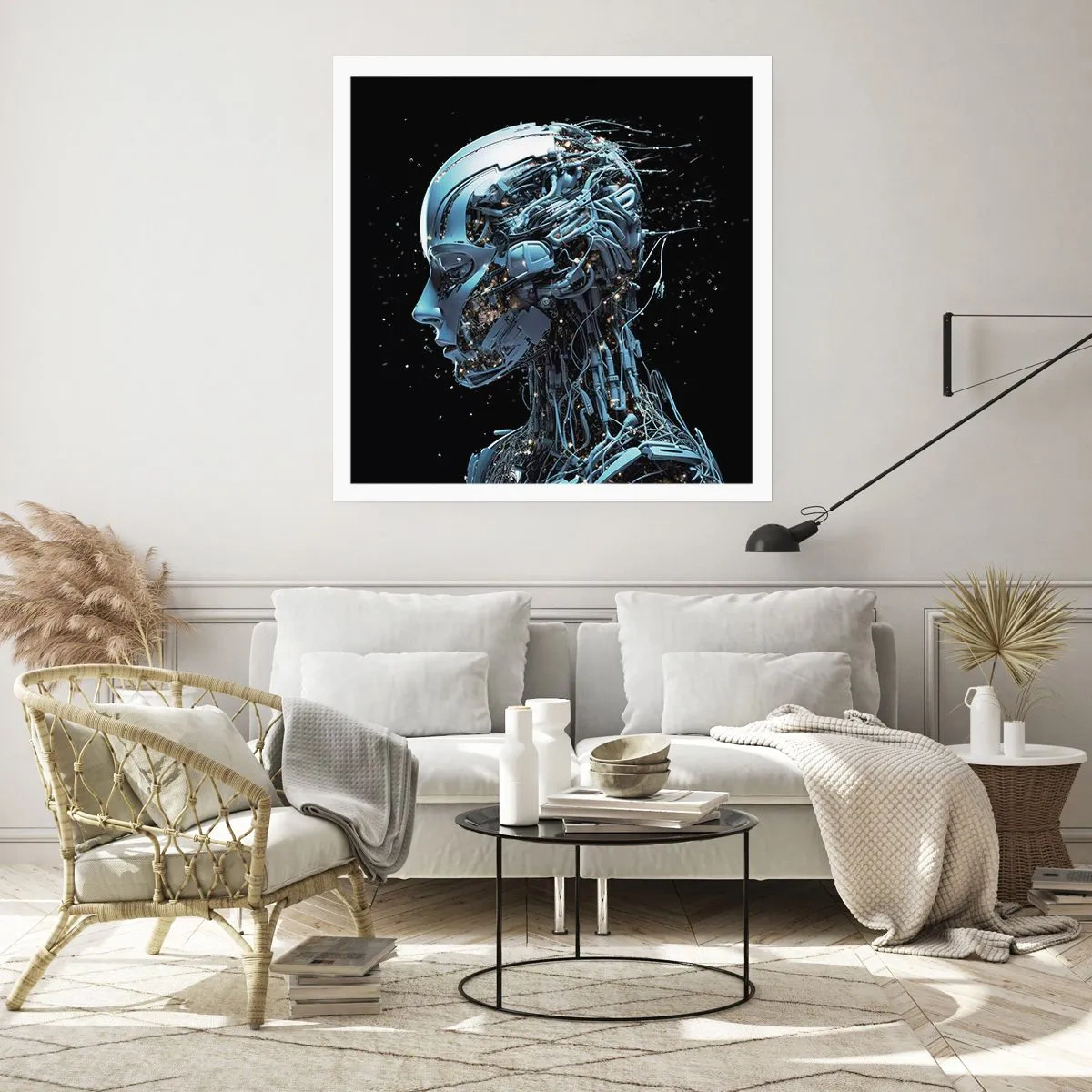 Affiche - Poster - La technologie est une femme - 50x50 cm