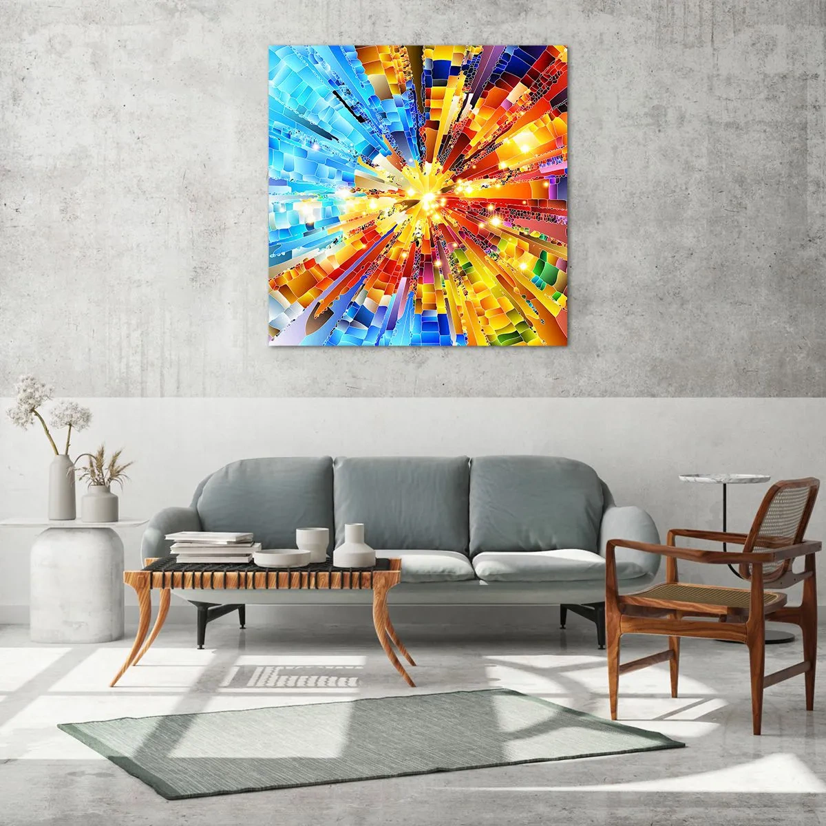 Impression sur verre - Image sur verre - In medias res - 40x40 cm