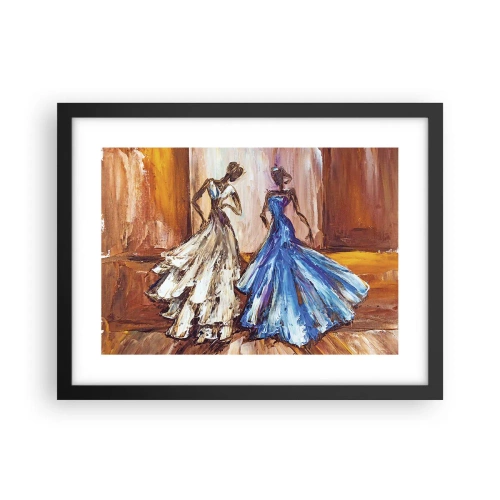 Affiche dans un cadre noir - Poster - Un duo reconnaissant - 40x30 cm