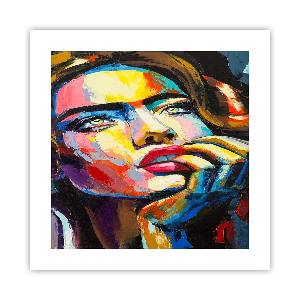 Affiche - Poster - Les rêves volent dans le ciel comme des oiseaux - 40x40 cm