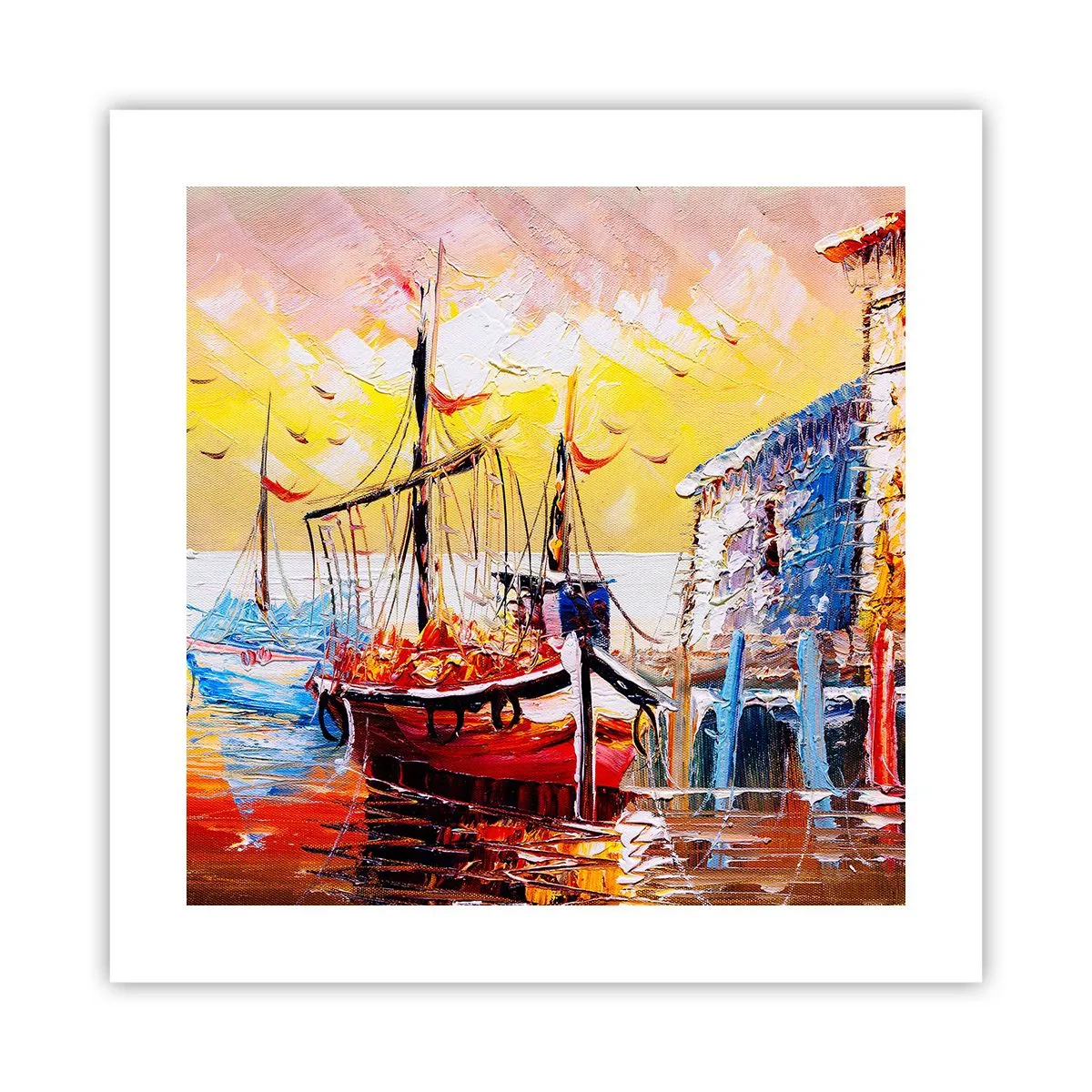 Affiche - Poster - Bon retour - 40x40 cm