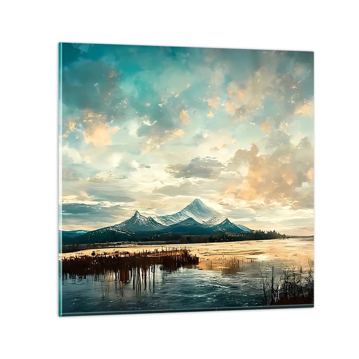 Impression sur verre - Image sur verre - Sous la protection du ciel - 40x40 cm