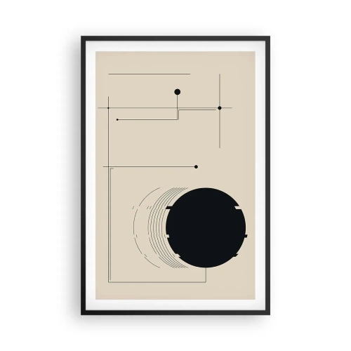 Affiche dans un cadre noir - Poster - Une composition flexible et dynamique - 61x91 cm