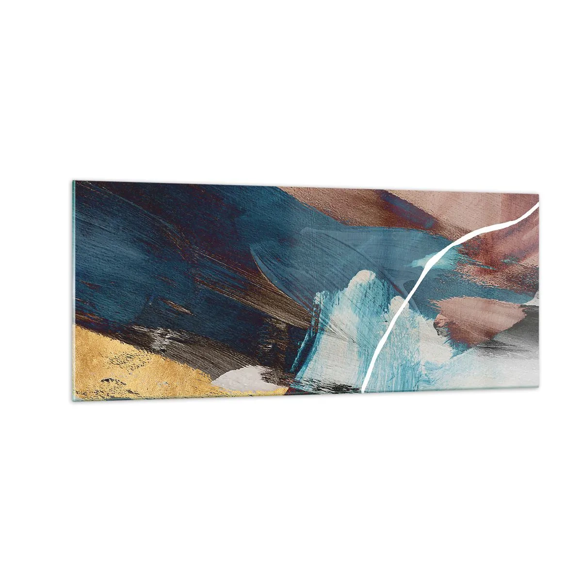 Impression sur verre - Image sur verre - Avec panache et énergie - 100x40 cm
