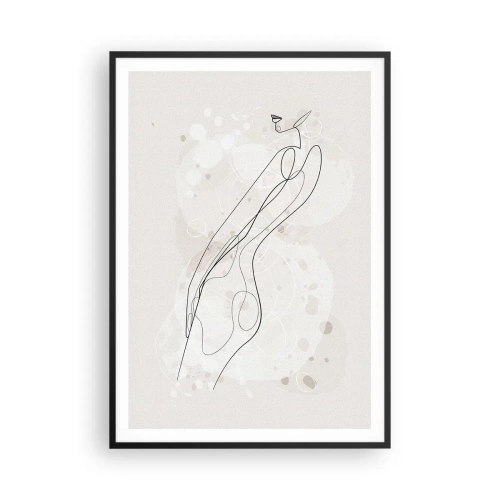 Affiche dans un cadre noir - Poster - Trompe l'oeil - 70x100 cm