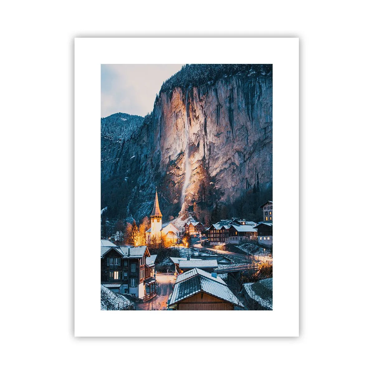 Affiche - Poster - Esprit brillant de l'hiver - 30x40 cm