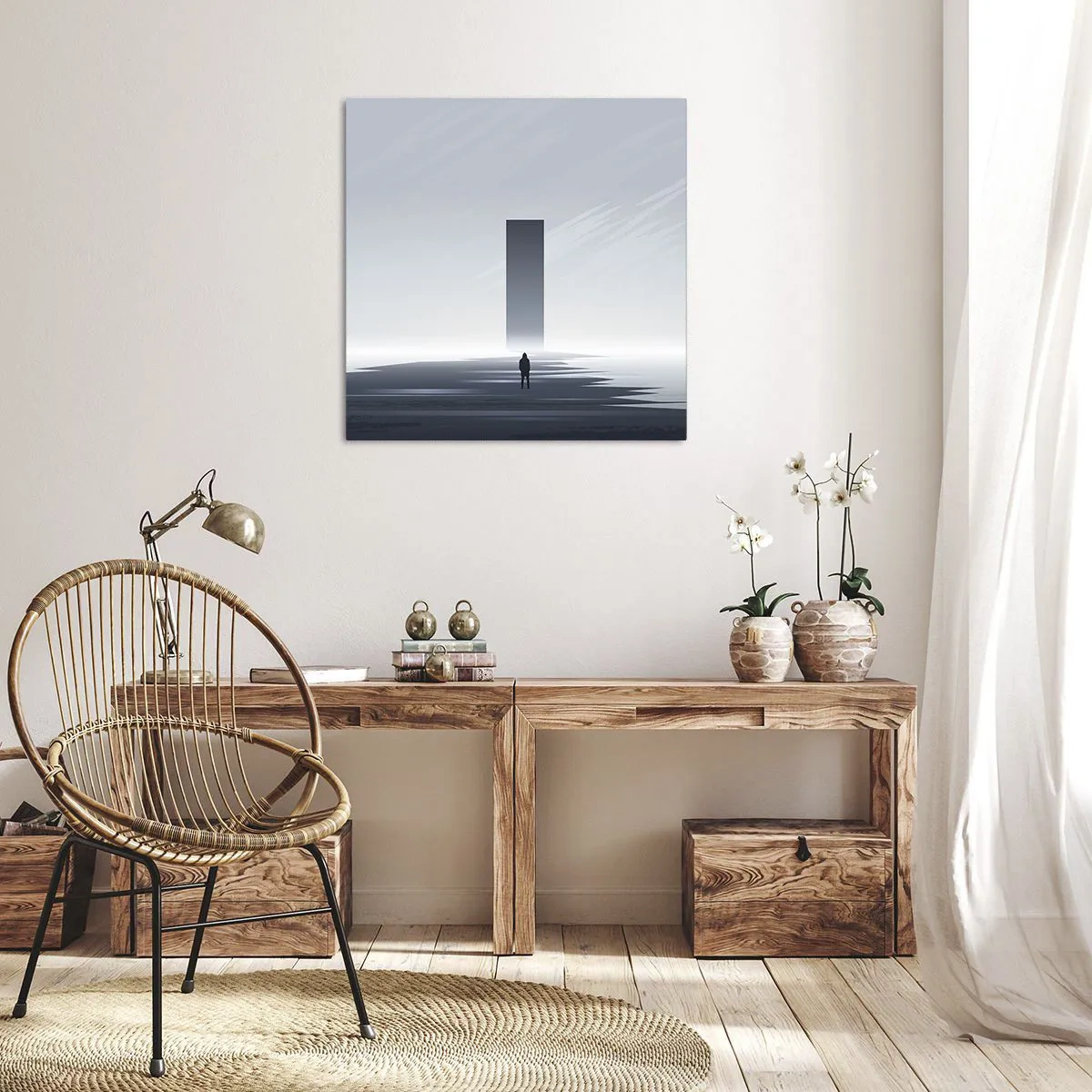 Impression sur toile - Image sur toile - Opportunité ou menace ? - 30x30 cm