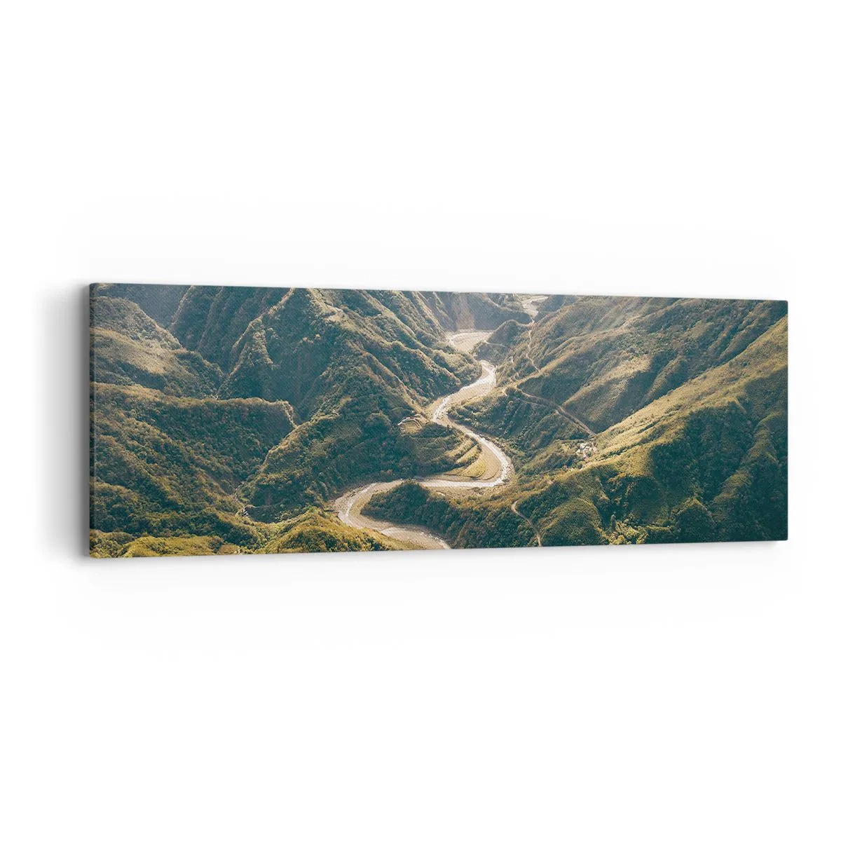 Impression sur toile - Image sur toile - Directement du coeur des montagnes - 90x30 cm