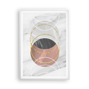 Affiche dans un cadre blanc - Poster - Musique des sphères - 70x100 cm