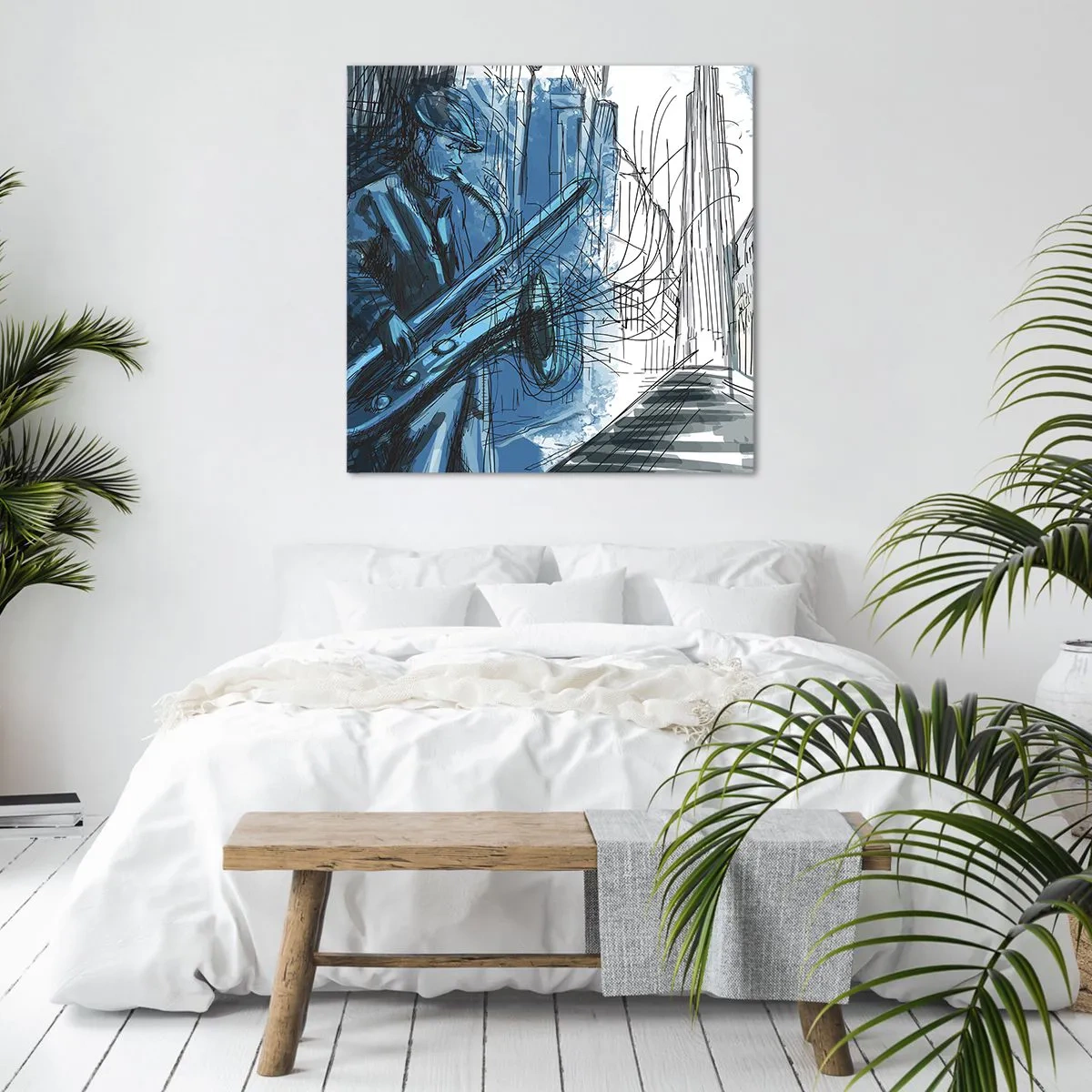 Impression sur toile - Image sur toile - Rhapsodie urbaine - 30x30 cm