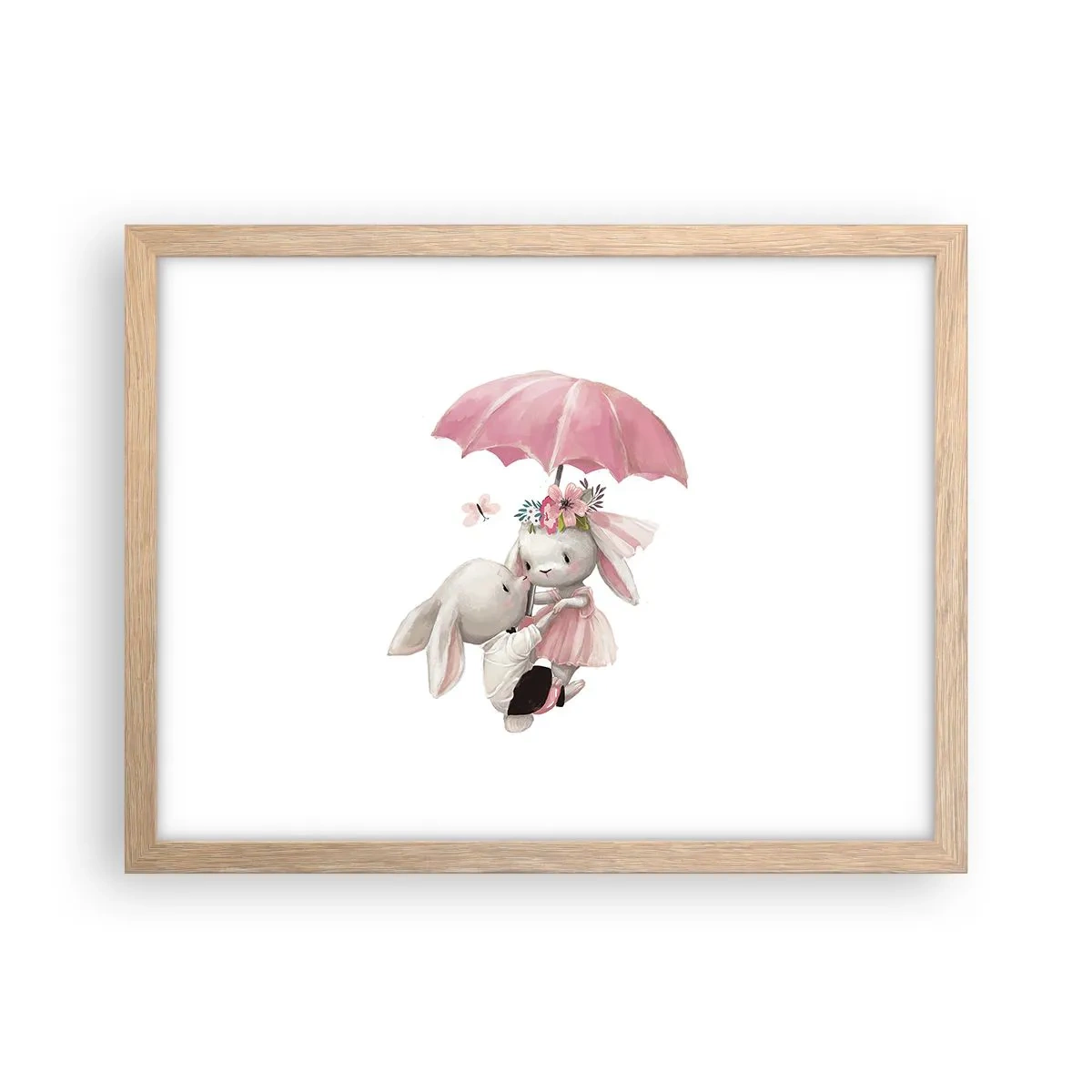 Affiche dans un chêne clair - Poster - C'est ça l'amour - 40x30 cm