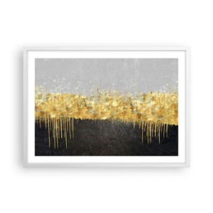 Affiche dans un cadre blanc - Poster - Vers l'intérieur et vers le haut - 70x50 cm