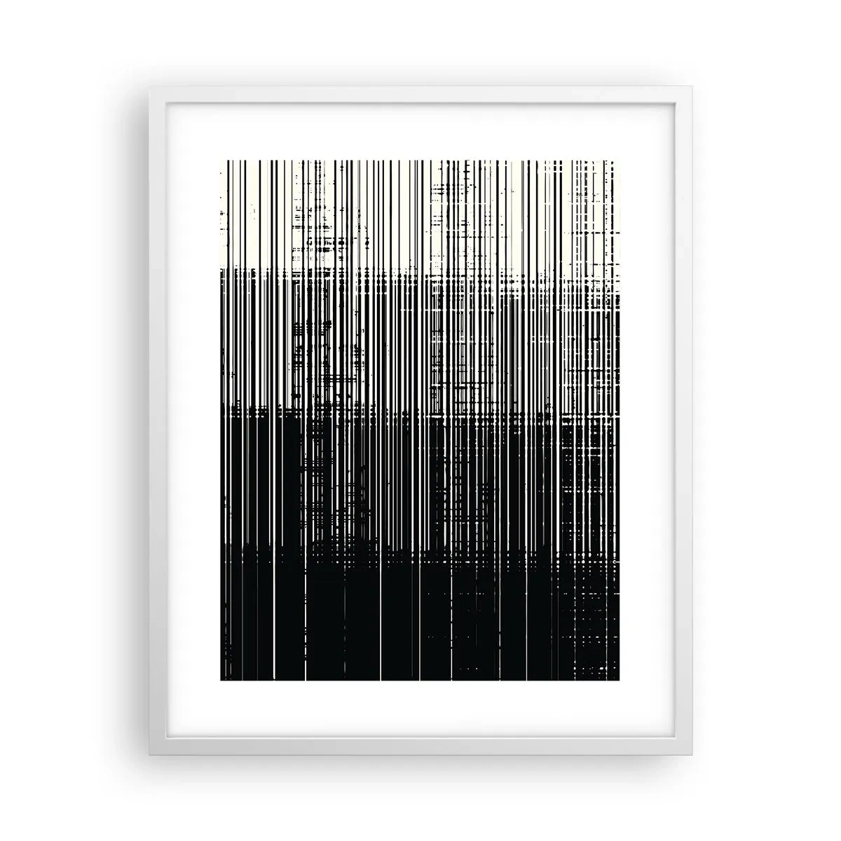 Affiche dans un cadre blanc - Poster - Ondes et vibrations - 40x50 cm