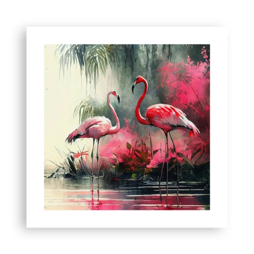 Affiche - Poster - Une leçon de grâce naturelle - 40x40 cm
