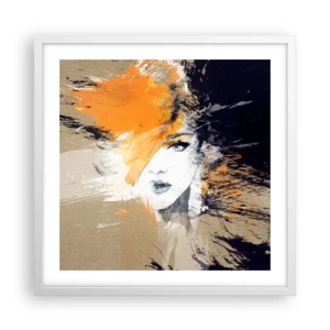 Affiche dans un cadre blanc - Poster - Et la lumière fut - 50x50 cm