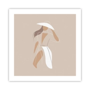 Affiche - Poster - Lea mode est un jeu - 50x50 cm