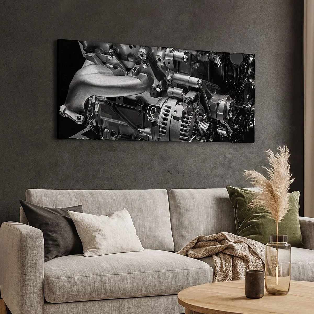 Impression sur toile - Image sur toile - Acier, beau, fort - 100x40 cm