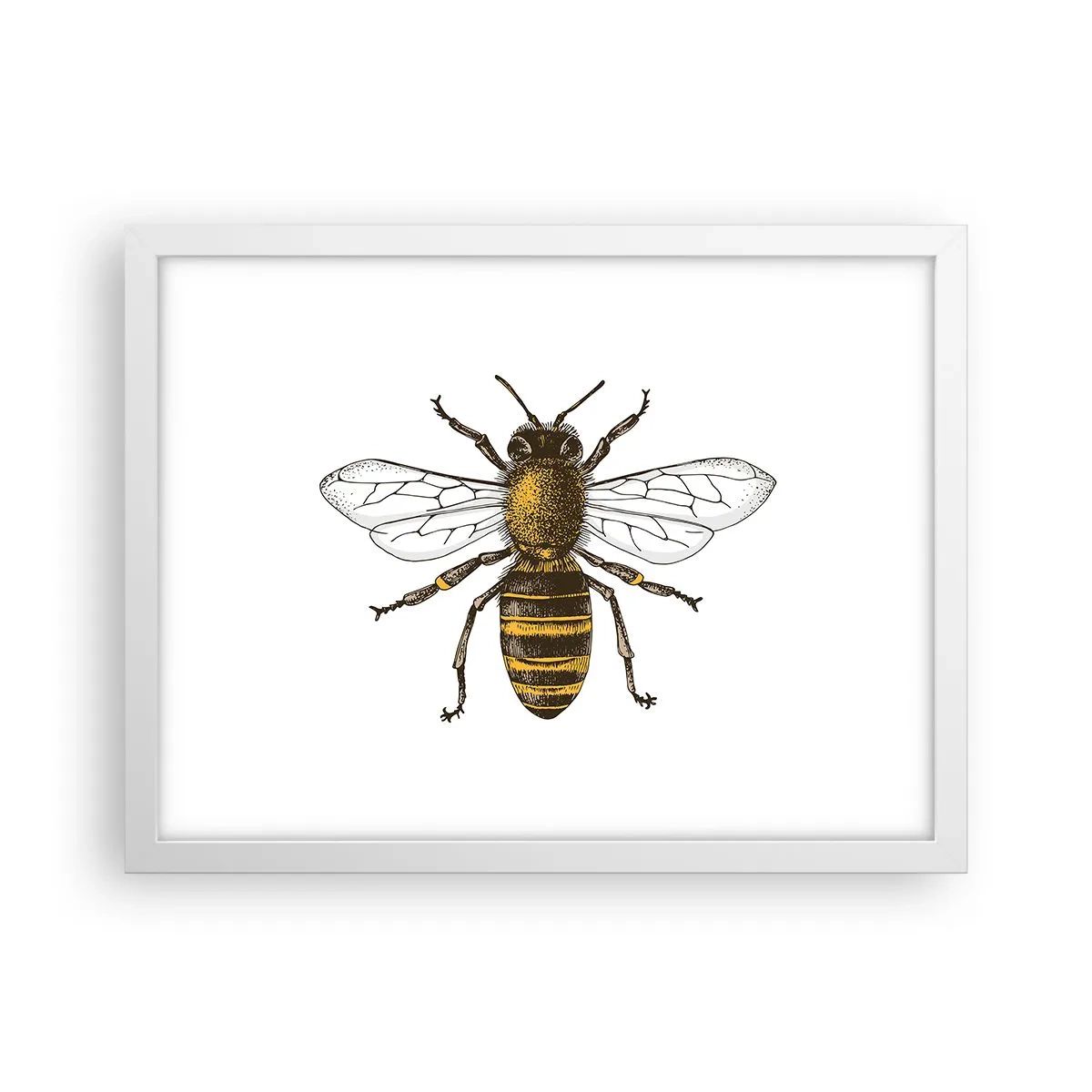 Affiche dans un cadre blanc - Poster - Belle et bonne - 40x30 cm