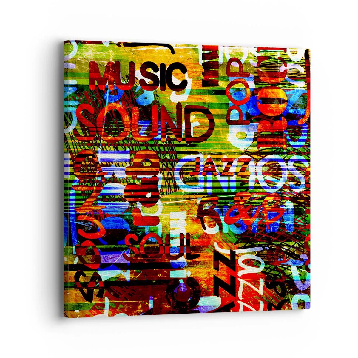 Impression sur toile - Image sur toile - Toutes les nuances du son - 40x40 cm