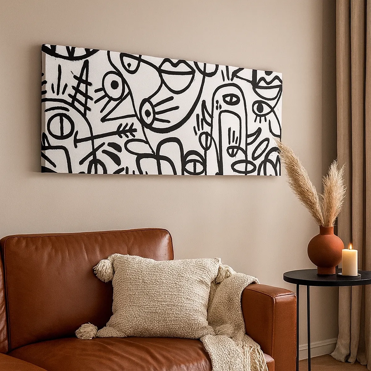 Impression sur toile - Image sur toile - Visages et mirages - 30x30 cm