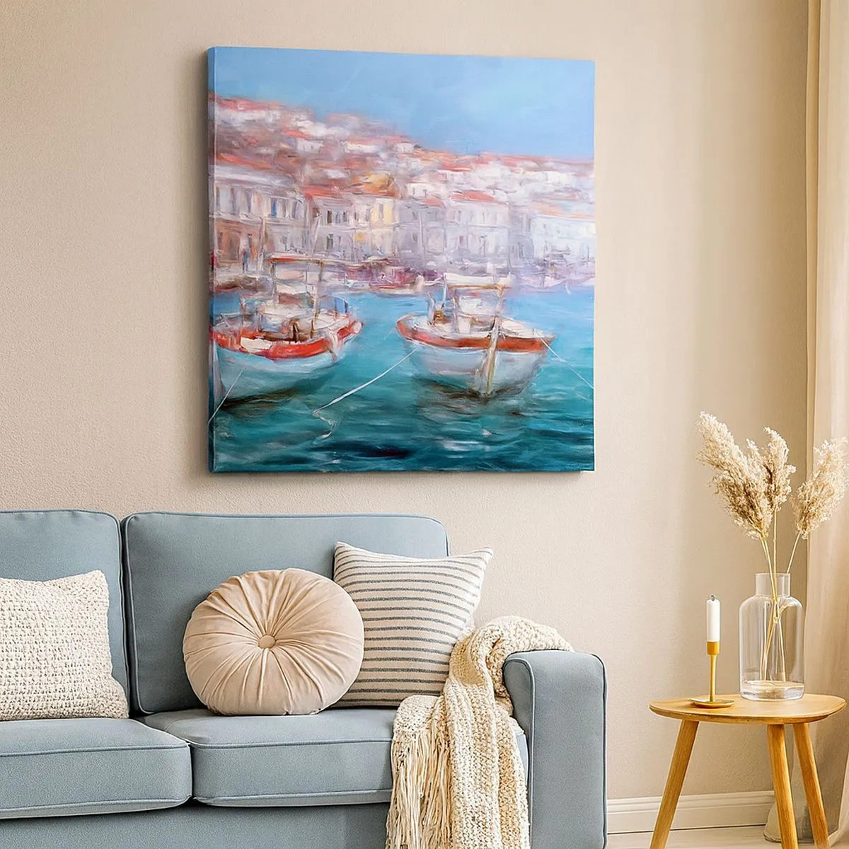 Impression sur toile - Image sur toile - Baie italienne - 30x30 cm