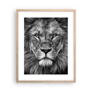 Affiche dans un chêne clair - Poster - En vêtement de sacre - 40x50 cm