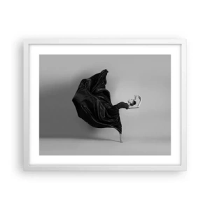 Affiche dans un cadre blanc - Poster - Musique ailées - 50x40 cm