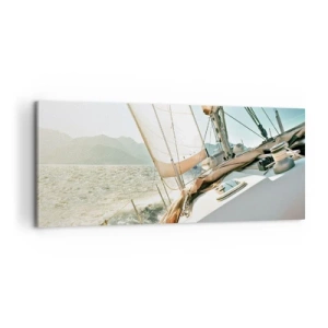 Impression sur toile - Image sur toile - Toutes voiles dehors - 100x40 cm
