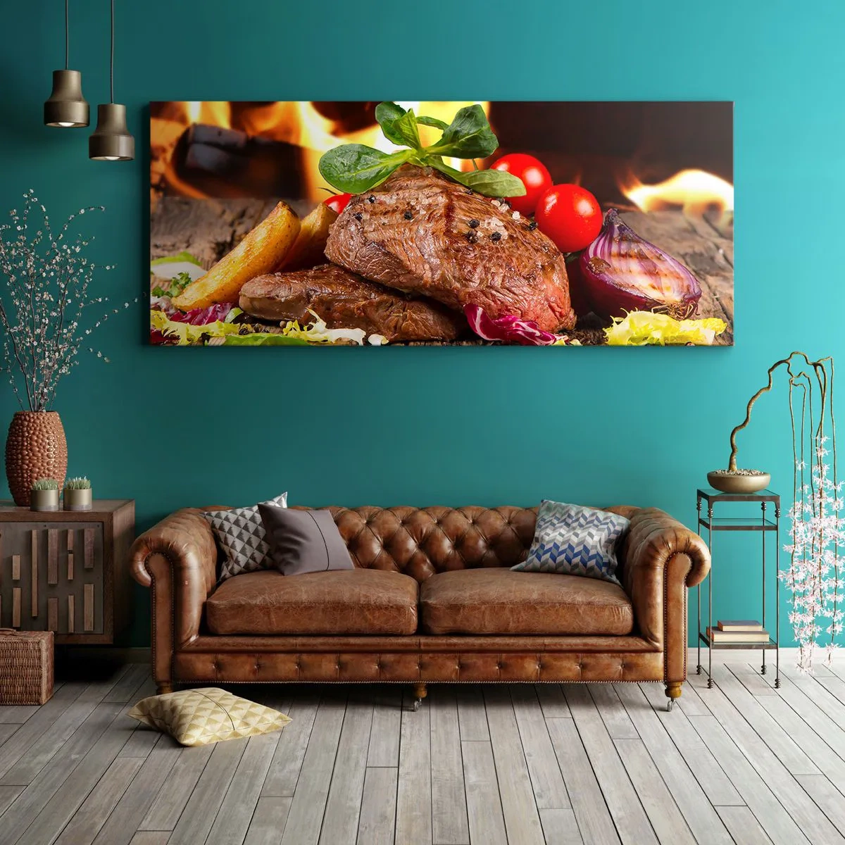 Impression sur toile - Image sur toile - Ensorcelé par la braise - 100x40 cm
