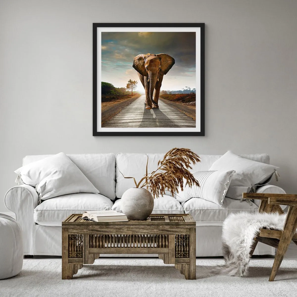 Affiche dans un cadre noir - Poster - Et pas du tout en porcelaine - 50x50 cm