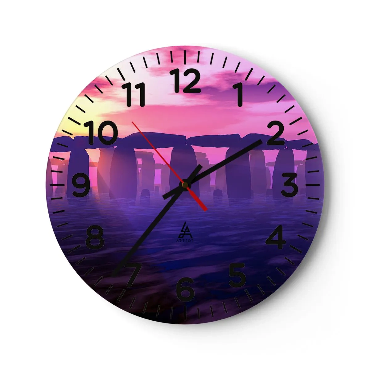 Horloge murale - Pendule murale - Mystère à l'aube dans le brouillard - 30x30 cm