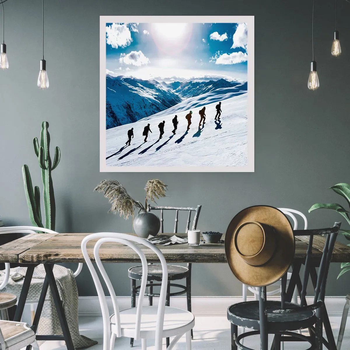 Affiche - Poster - L'équipe des conquérants - 60x60 cm