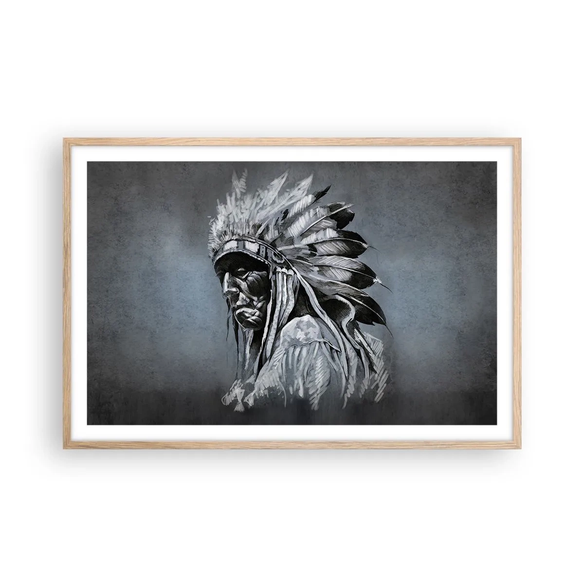 Affiche dans un chêne clair - Poster - Retour aux sources - 91x61 cm